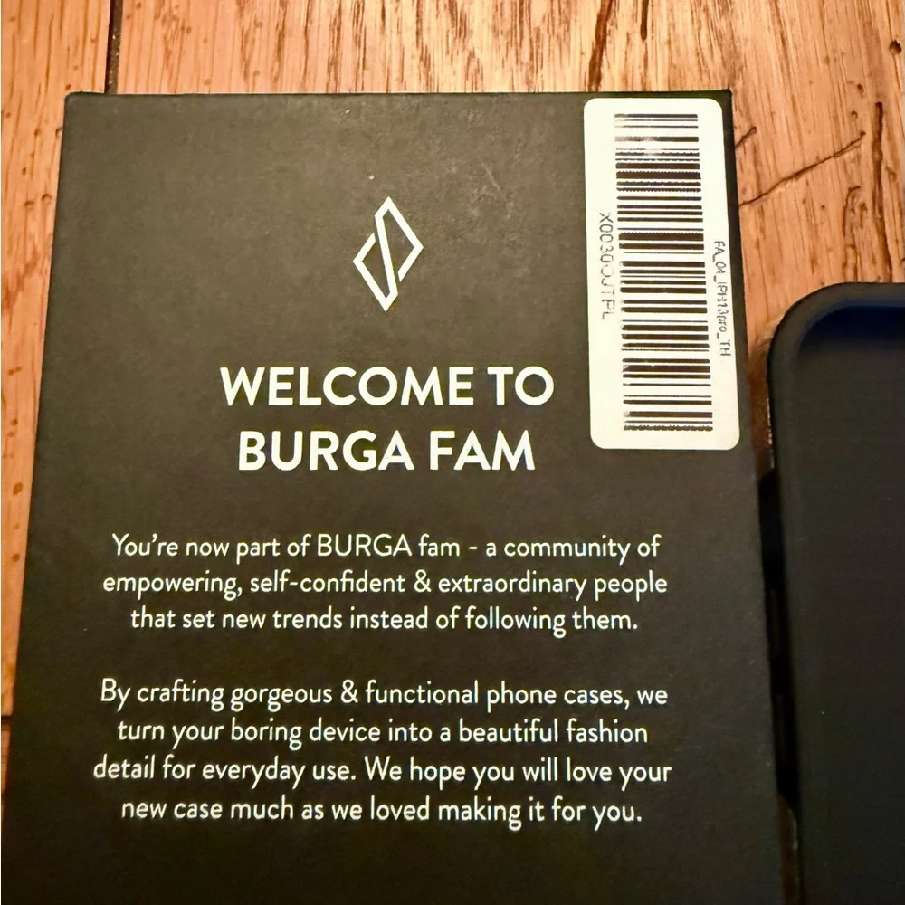 Brand New in Original Box | Burga IPhone 13 Pro Phone Case | Green, Black, Gold